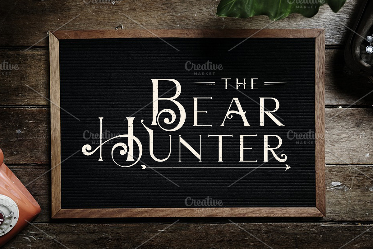 Black Hawk Font + Extra Ornaments ^^ preview 2