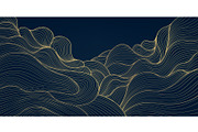 Line Art Clouds and Waves, a Pattern Graphic by Marylia (Thumbnail 16 of 28)