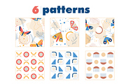 Modern abstract & butterflies set, an Illustration by museberry (Thumbnail 6 of 7)