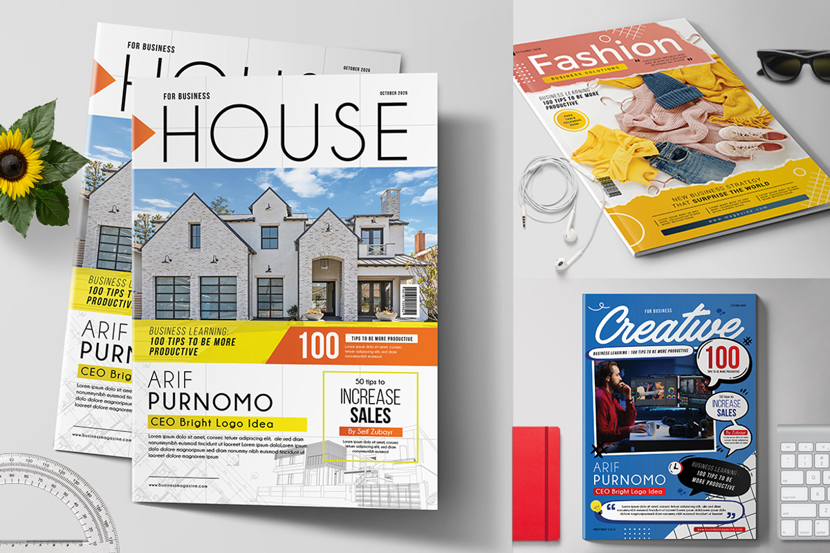 Magazine Cover Template, a Magazine Template by Aarley Kaiven (Photo 1 of 4)