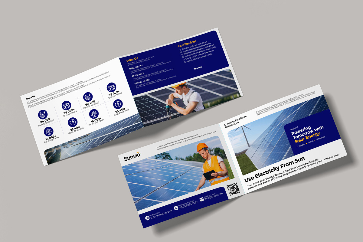Solar Brochure and Flyer template, a Brochure Template by Soulfuldesignstudio (Photo 4 of 7)