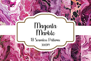 Magenta Marble Seamless Patterns, a Pattern Graphic by PrintablesByFranklyn (Thumbnail 1 of 4)