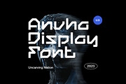 Anvha - Display Font, a Font by Uncarving (Thumbnail 1 of 6)
