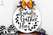 Fall Round Door hanger SVG Bundle, a Graphic by Designer302 (Thumbnail 7 of 23)