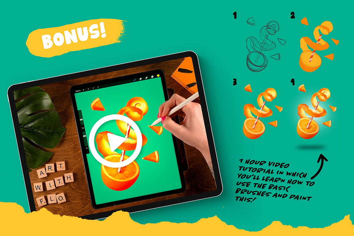 Flo’s Big Procreate Brush Box, a Brush Add-On by ArtwithFlo (Photo 8 of 35)