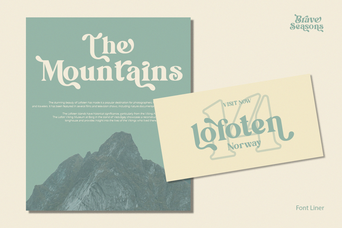 Brave Seasons - Modern Serif Font, a Serif Font by Font Liner (Photo 6 of 14)