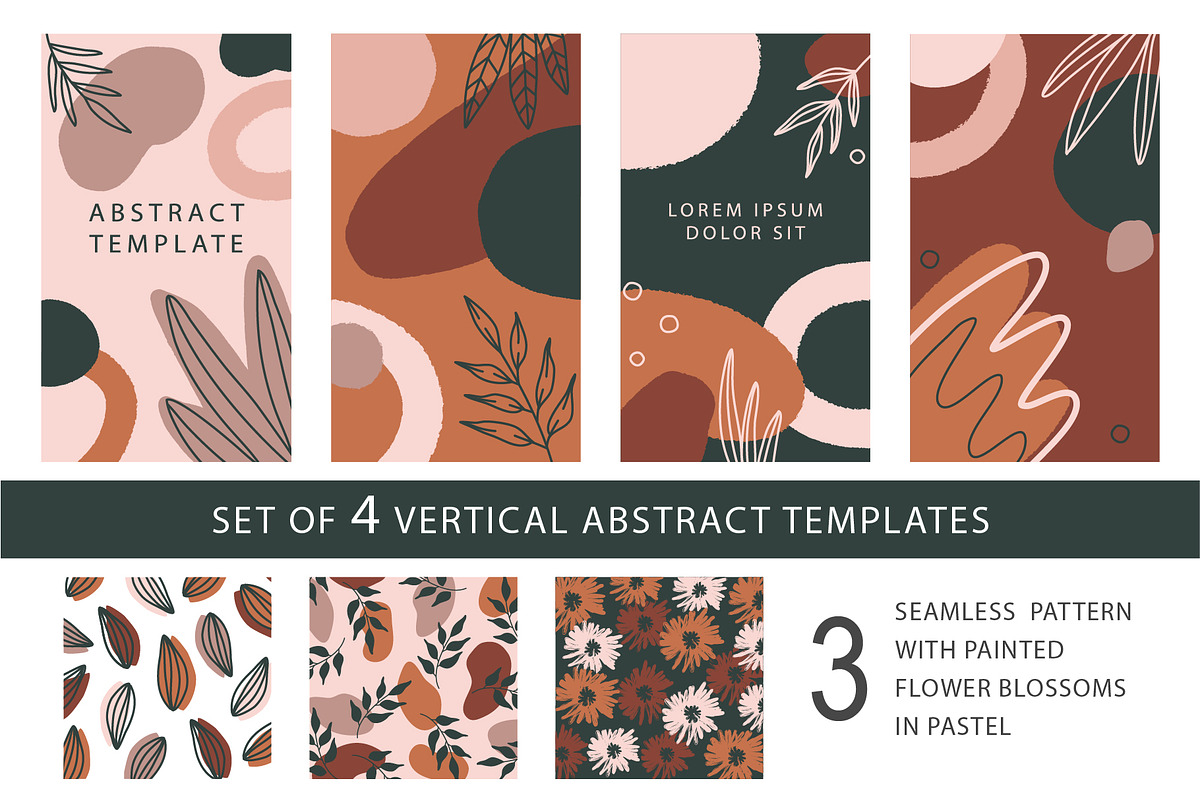 10 abstract vector pattern +bonus, a Pattern Graphic by Olena Halahan (Photo 3 of 10)