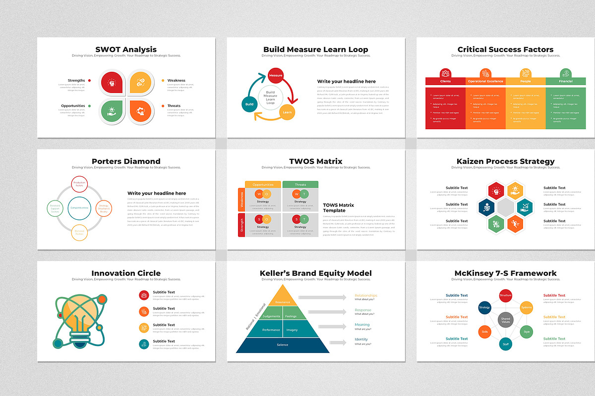 Business Strategy Google Slides, a Presentation Template by Design Vault (Photo 4 of 6)