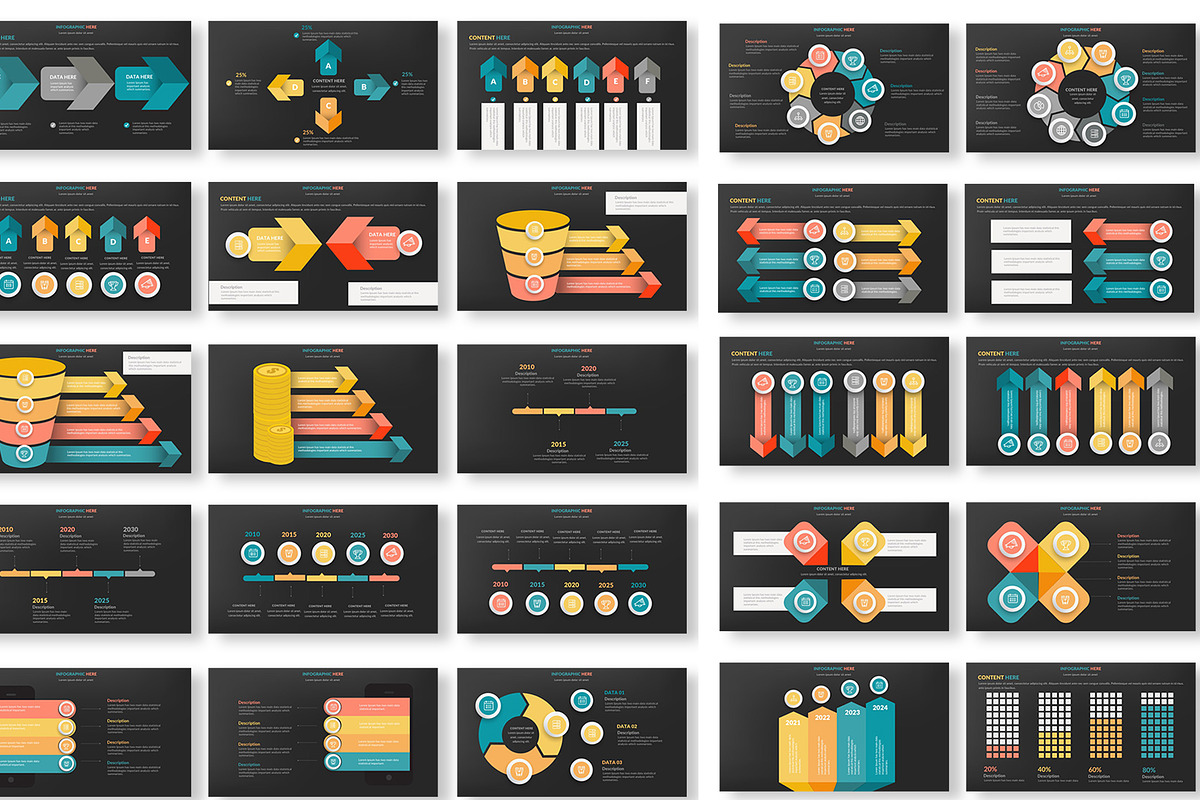 Infographics Powerpoint Presentation, a Presentation Template by Graphicgo (Photo 15 of 16)