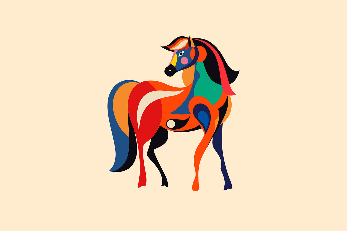 2026 Year of the horse., an Animal Illustration by MoleskoStudio (Photo 2 of 13)