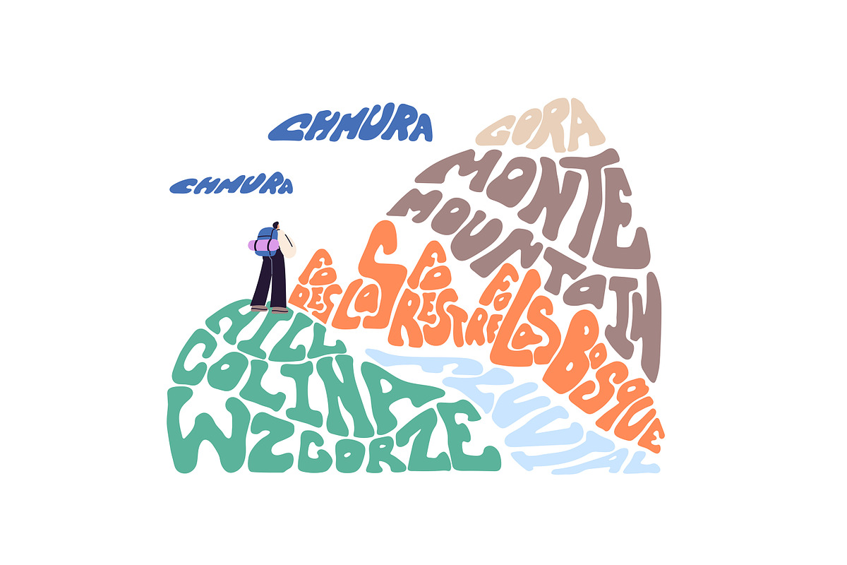 People learn foreign language set, a Person Illustration by PaperTrident (Photo 10 of 13)