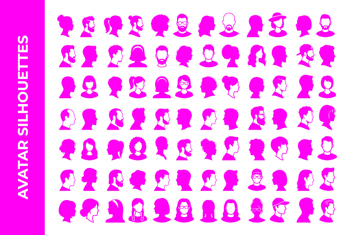 Silhouette avatar Male and female, an Object Graphic by nandinigraphics (Photo 2 of 3)