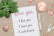 Je T'aime - handmade font + BONUS!!, a Script Font by Andrea De Oliveira (Thumbnail 6 of 9)