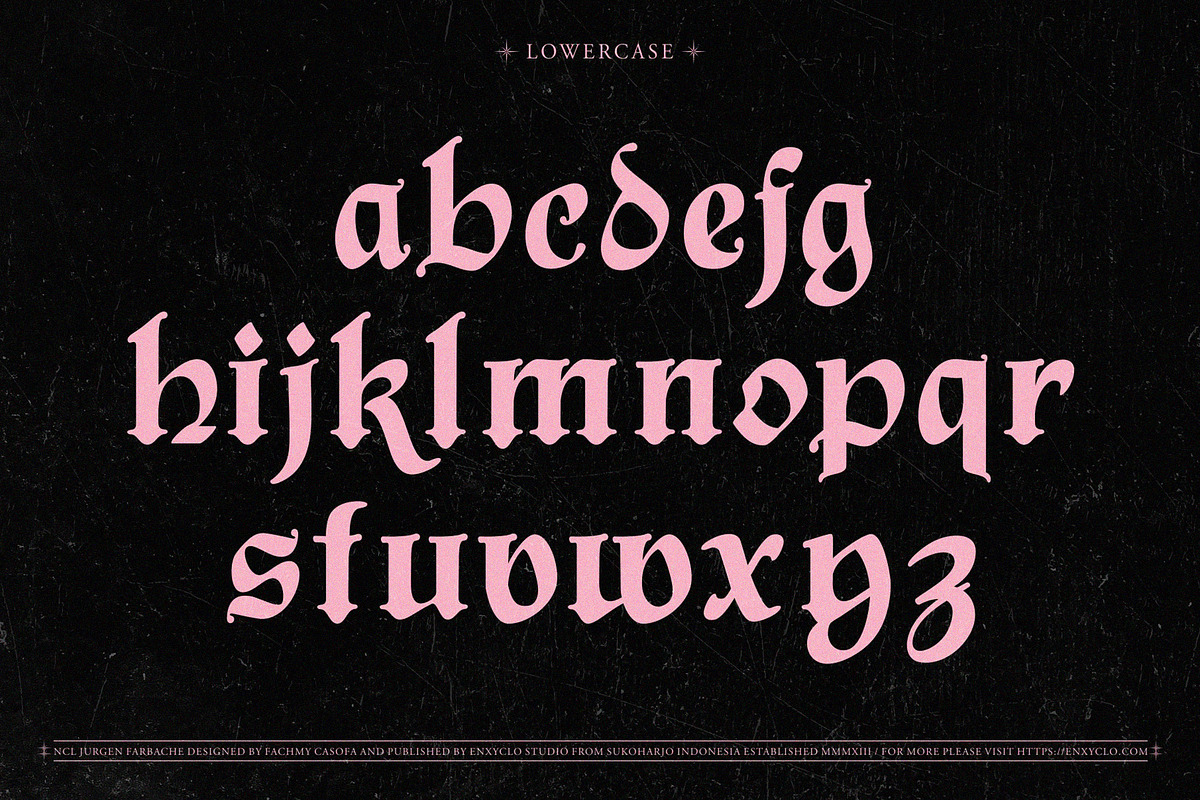 NCL Jurgen Farbache - Medieval Font, a Blackletter Font by Enxyclo Studio (Photo 12 of 15)