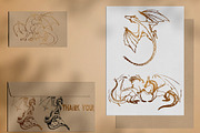 18 dragons hand drawn vector, an Animal Illustration by AnastasiyaOleynik (Thumbnail 5 of 5)