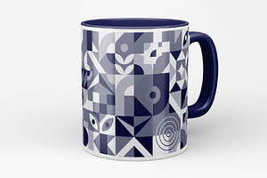 11oz Accent Mug Video Mockup