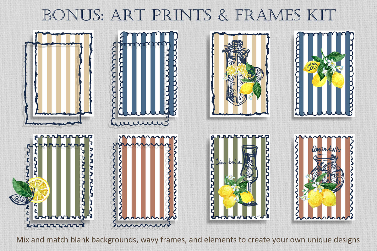 Amalfi Lemon Watercolor & Ink Kit, an Object Illustration by FineArt (Photo 9 of 10)