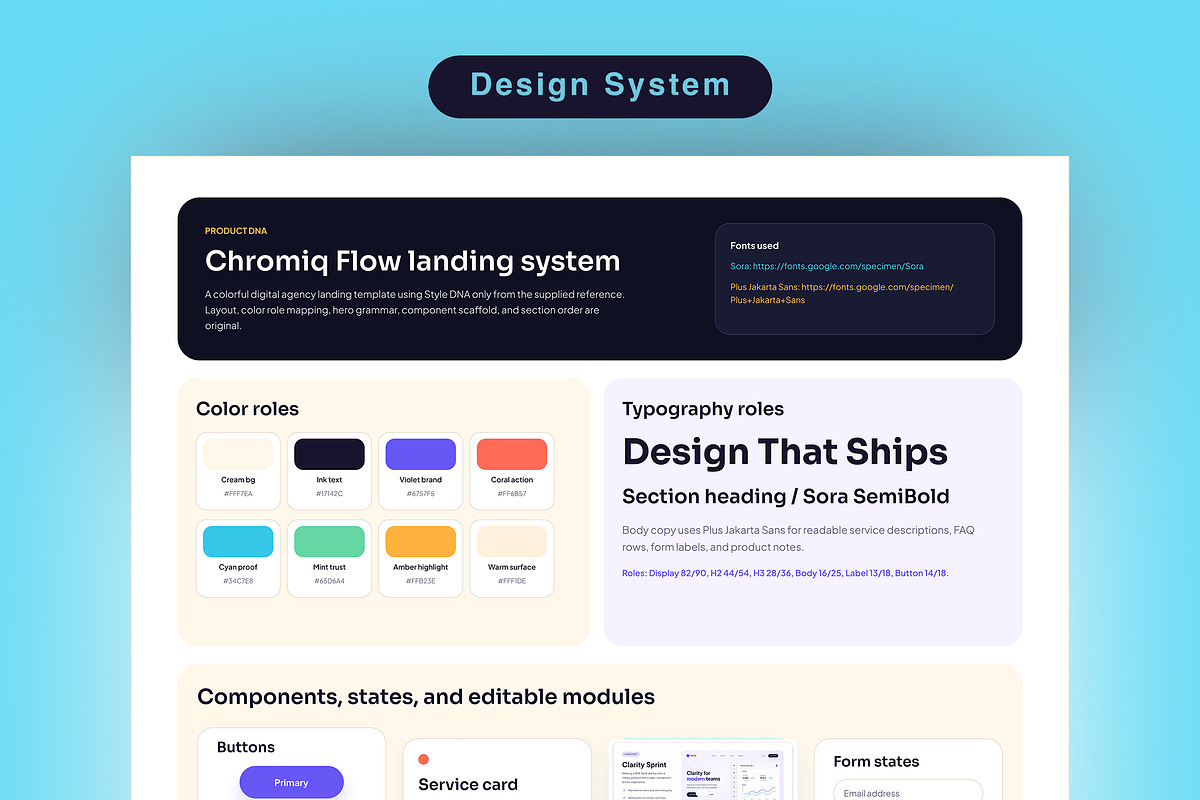 Product Launch Agency Landing Page, an UI Kit Template by Pitchlook.Studio (Photo 2 of 3)