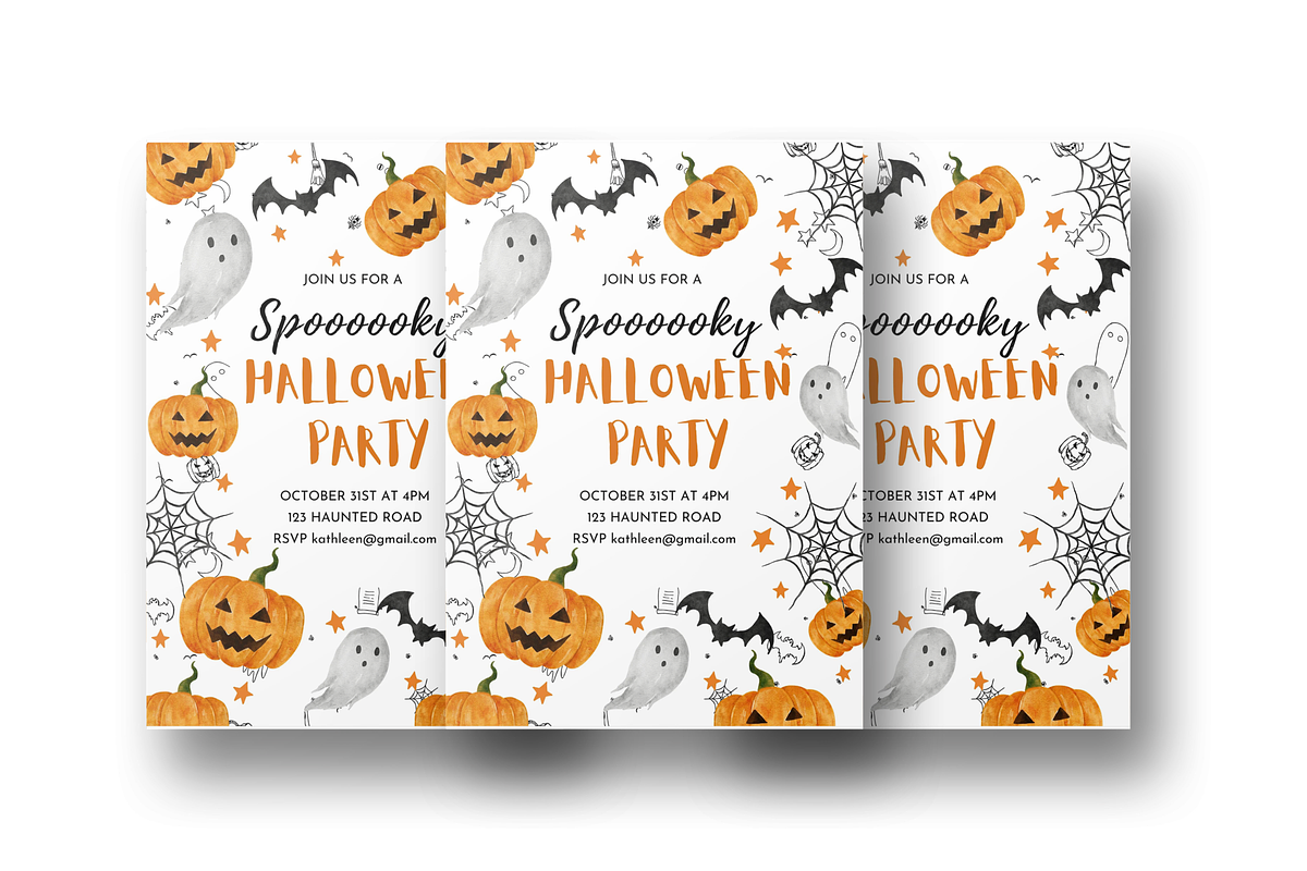Editable Halloween Party Invitation, an Invitation Template by ForeverPrint (Photo 3 of 6)