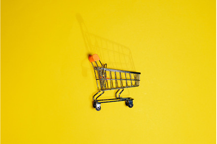 Empty shopping basket in a store on, a Food & Drink Photo by darksoul72