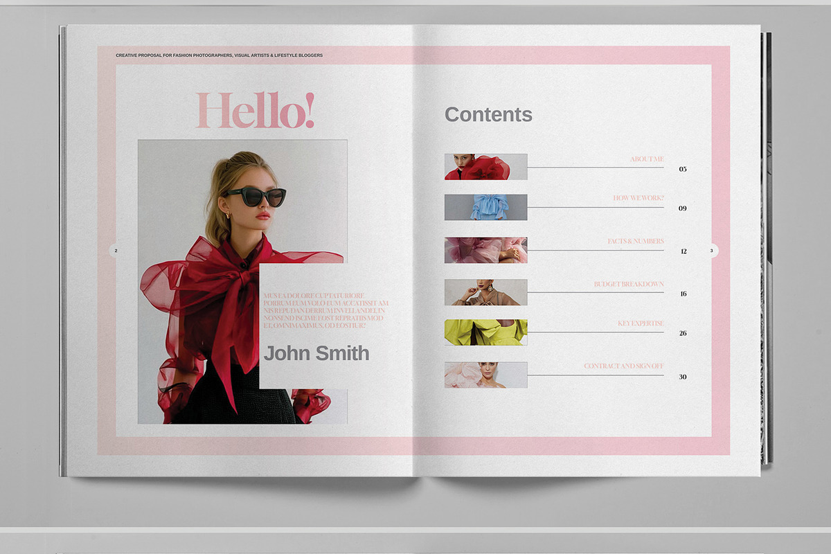 Creative Fashion Project Proposal, a Brochure Template by Boris Cupac (Photo 3 of 7)