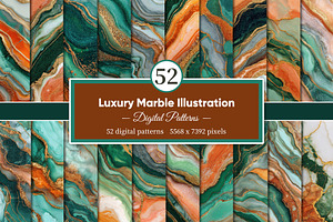 Luxury Marble Illustration, a Decorative Illustration by Housui Patterns