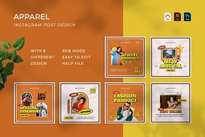 Apparel - Instagram Post, a Print Template by VUNIRA