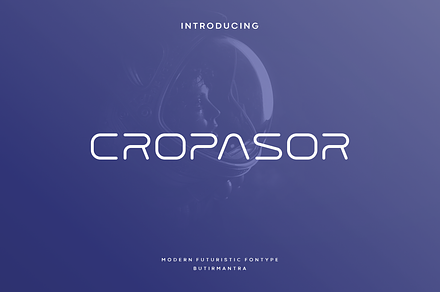 Cropasor - Modern Cyber Typeface, a Sans Serif Font by Letterna