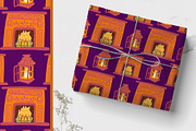 Halloween light clipart & patterns, a Seasonal Illustration by Carpet Tapete Pretzel (Thumbnail 10 of 14)