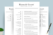 Clean Resume/CV Template Word, a Resume Template by TemplateCrafts (Thumbnail 1 of 6)