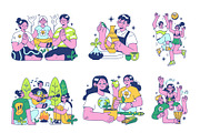 Retreat Camp, a Healthcare Illustration by inspiring.team (Thumbnail 2 of 3)
