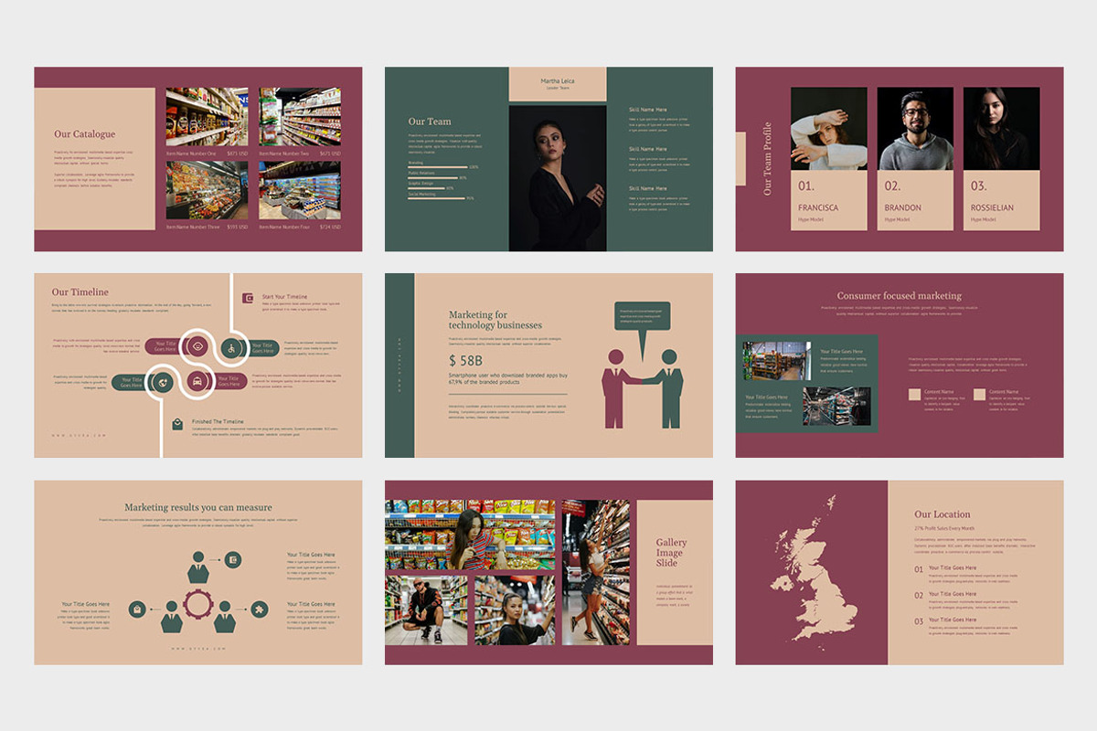 Gyvea : Supermarket Google Slides, a Presentation Template by Punkl Camp (Photo 8 of 9)