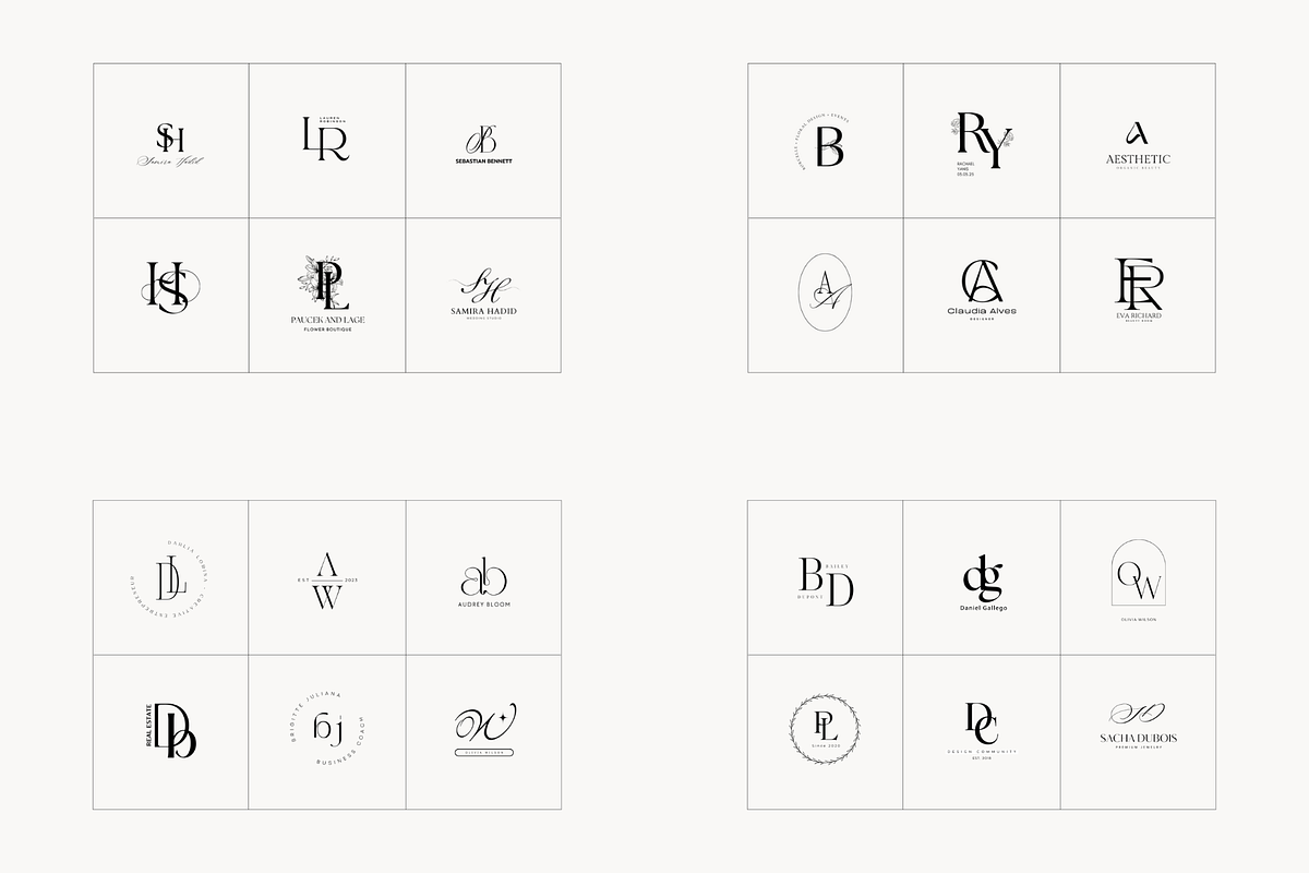 Monogram Logo Kit Bundle, a Branding & Logo Template by Studio Kumo (Photo 3 of 14)