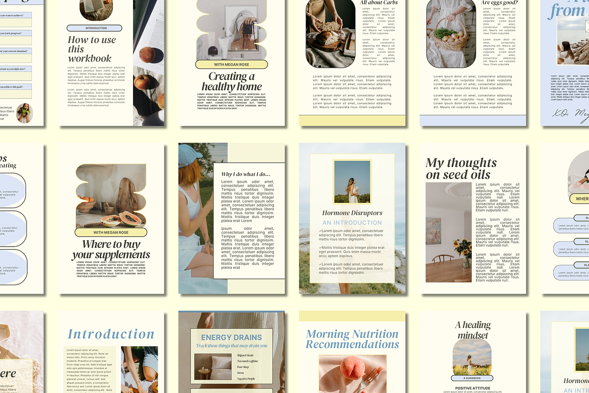 Health Coach Canva Workbook Template preview 5