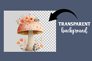 Watercolor Spring Mushrooms Clipart, an Illustration by Designworld (Thumbnail 6 of 6)