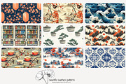 70 Japan seamless pattern, a Pattern Graphic by Poppy Lane Studio (Thumbnail 7 of 10)
