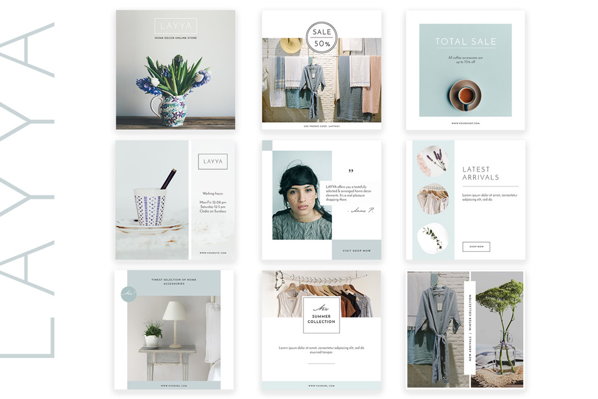 LAYYA simple & clean banners, a Social Media Template by Jumping Dog (Photo 2 of 8)