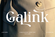 Galink New Elegant  Serif, a Serif Font by Muflieart (Thumbnail 1 of 9)