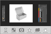 Open Tuck-top Mailing Box PSD, a Product Mockup by Bruno's Shop (Thumbnail 2 of 3)