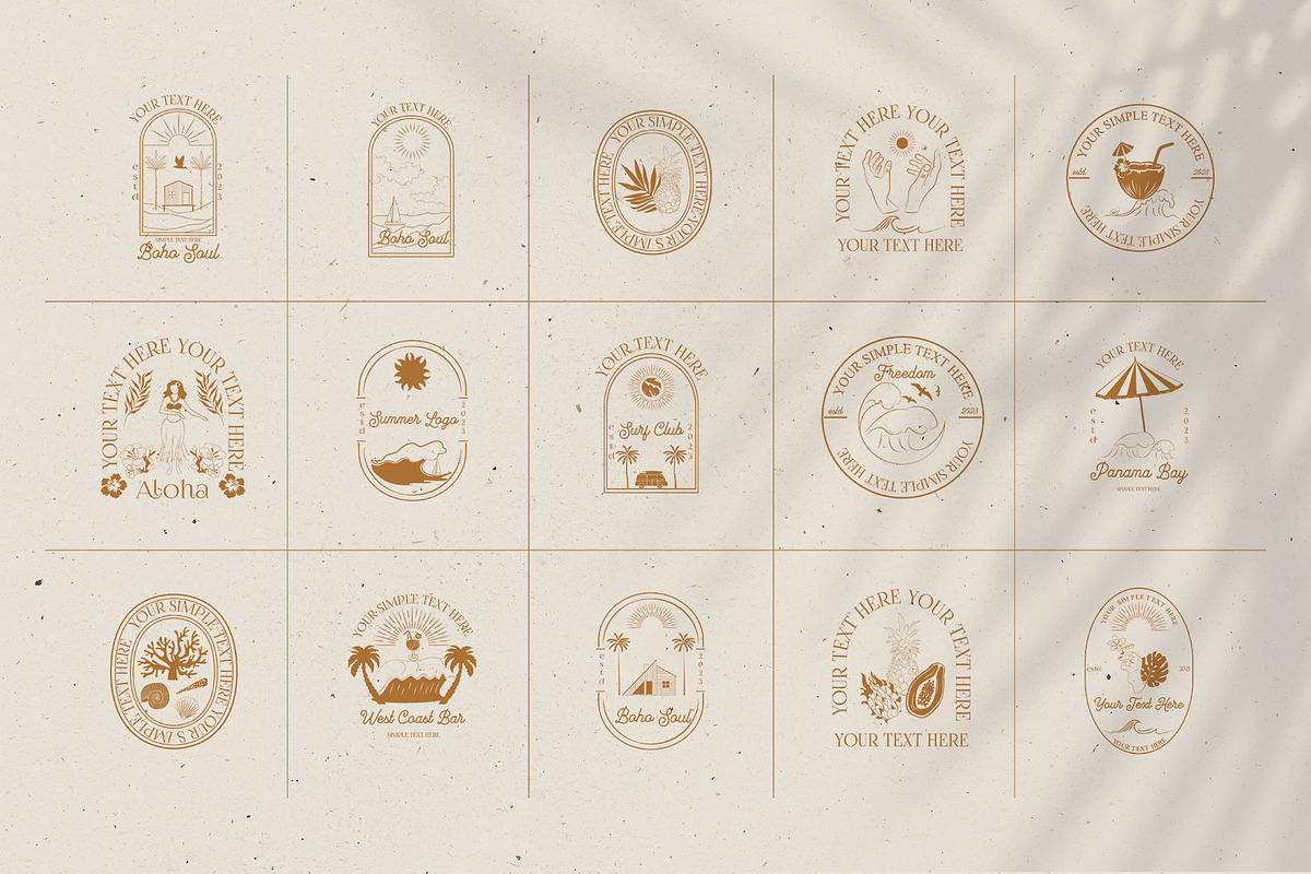 Aloha Boho logotype, a Branding & Logo Template by Mio Buono (Photo 11 of 14)