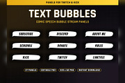Text Bubbles Twitch & Kick Panels, an Object Graphic by Gear Store (Thumbnail 1 of 5)