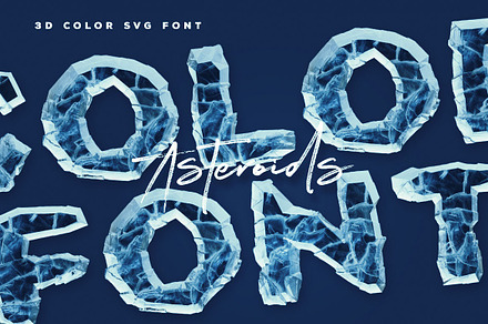 Asteroids - Color Font, a Font by Deeezy