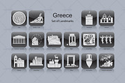 Greece landmark icons (16x), an Icon by Artefy's Graphic Bar (Thumbnail 1 of 2)
