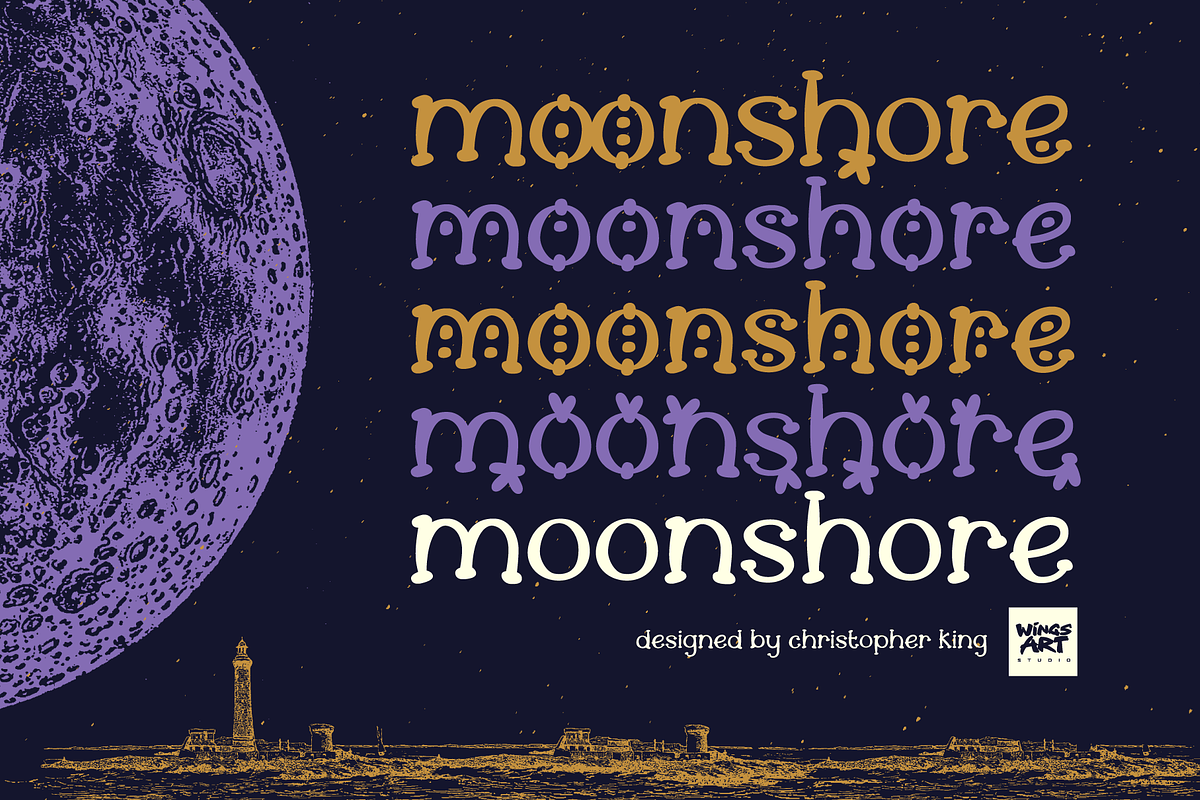 Moonshore - Folklore + Fantasy Font, a Font by Wingsart Studio (Photo 1 of 15)