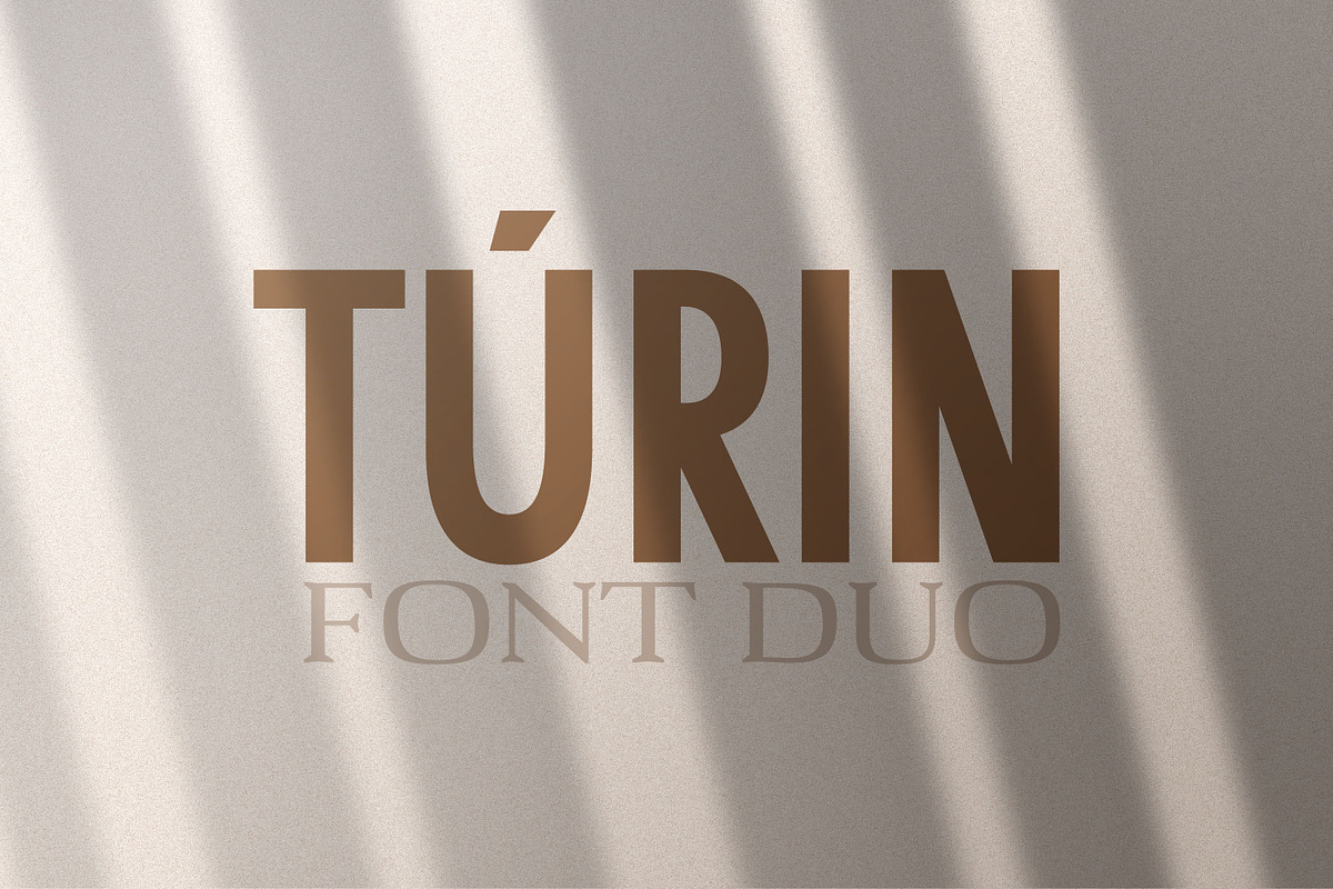 Túrin - Sans-Serif & Serif Duo, a Sans Serif Font by AndrewPixel (Photo 1 of 8)