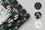 Vintage Flower Pattern Collection, a Pattern Graphic by Asya Melkonyan Patterns (Thumbnail 2 of 15)