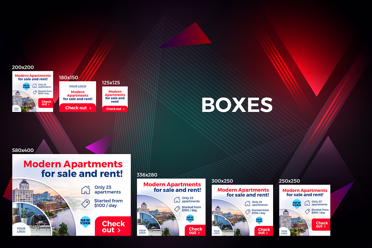 26 Web Banners for Google Adwords, a Templates & Theme by Better Be a Designer (Photo 5 of 6)