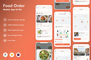 Food Order Mobile App UI Kit, an UI Kit Template by Betush (Thumbnail 1 of 3)