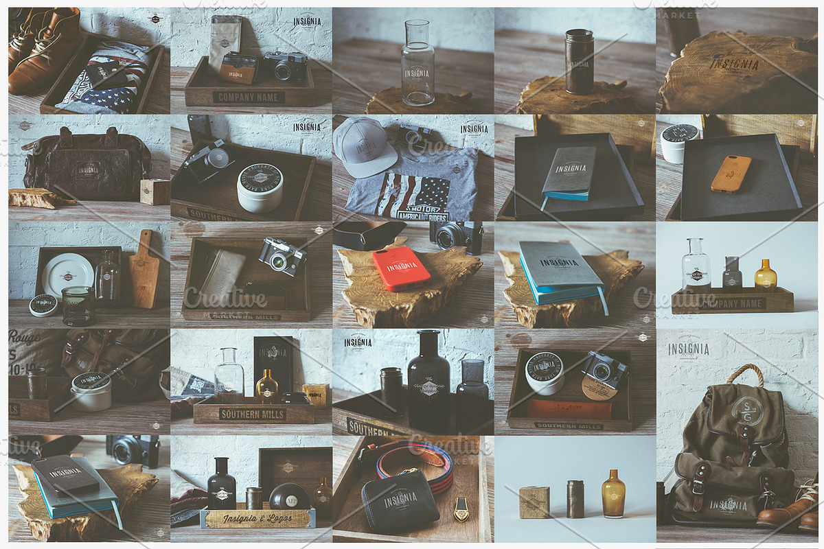 75 Hip Logo Overlay Mock-Ups BUNDLE, a Packaging Mockup by Madebyvadim (Photo 2 of 5)