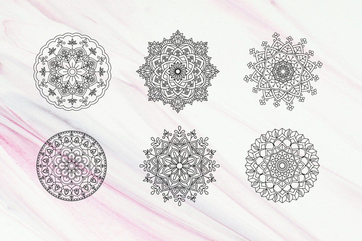 20 Mandala Vector Designs | SVG, an Illustration by Karen J (Photo 3 of 10)